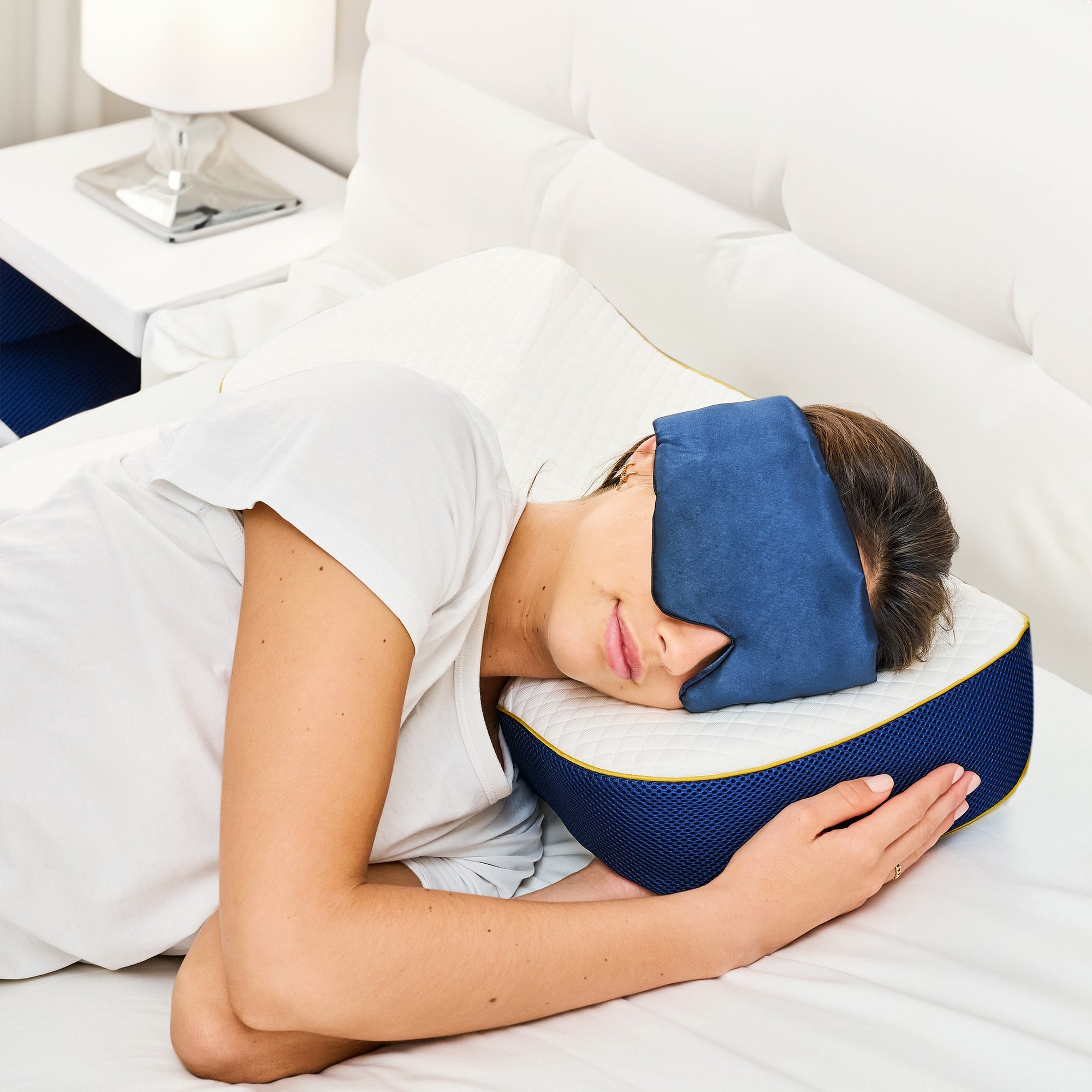 Butterfly Memory Foam Pillow And Silky Plush Eye Mask