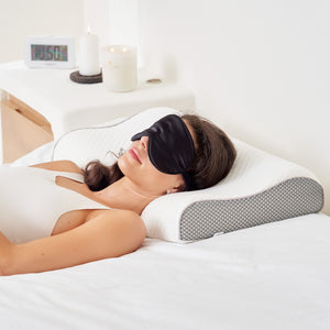 Luxury Memory Foam Pillow And Silk Eye Mask