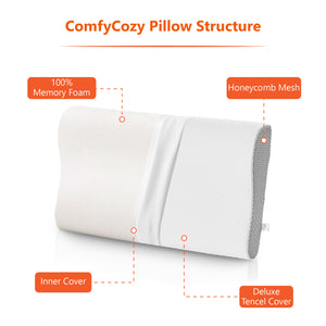 Luxury Memory Foam Pillow And Silk Eye Mask